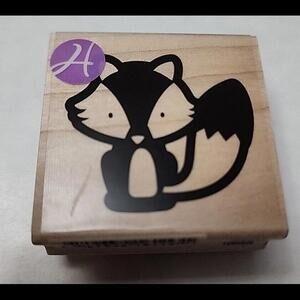 Fox Wood-Mounted Rubber Stamp